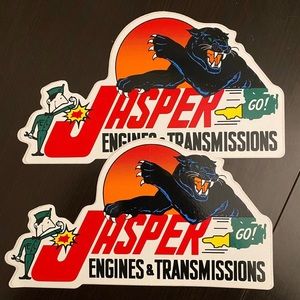 Vintage 90’s Jasper engines racing stickers NHRA Indy 500 ford chevy gmc